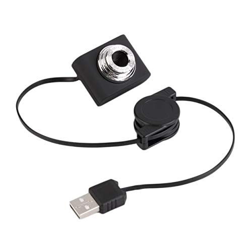 Detectorcatty USB 30M Mega Pixel Webcam Digital Video Camera Web Cam for PC Laptop Notebook Computer Clip-on Camera Black