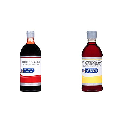 McCormick Culinary Red Food Color 32 fl oz and Egg Shade -Yellow- Food Color 16 fl oz McCormick Culinary Red Food Color 32 fl oz and Egg Shade -Yellow- Food Color 16 fl oz