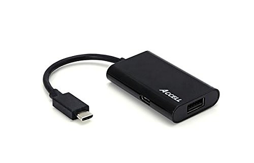 Accell USB-C to USB-A 3.0 Adapter with USB-C Upstream Charging Port