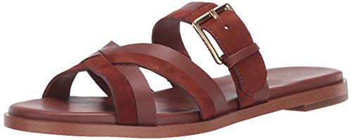 Cole Haan Womens Fairen Grand Slide SandalBROWN LEATHER/SUEDE5