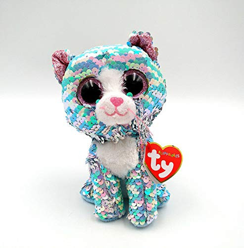 Ty Beanie Flippables New 6" Whimsy The Cat, Perfect Plush!