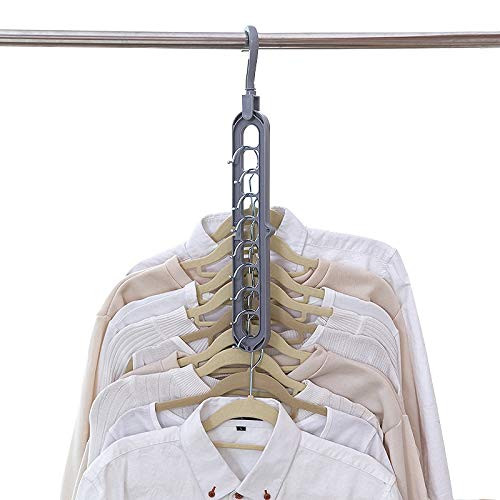 CHERIST Multi-port Support Circle Hanger Drying Clothes Rack Multifunction Plastic Scarf Clothes Hangers Storage Racks