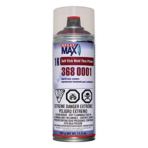 Spray MAX 3680001 1k Self Etch Weld-Thru Primer -Red Brown-