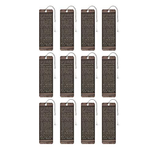 The Lords Prayer Textured Brown 6 x 2 Cardstock Bookmark with Tassel Pack of 12 The Lords Prayer Textured Brown 6 x 2 Cardstock Bookmark with Tassel Pack of 12