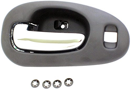Dorman 82090 Front Driver Side Interior Door Handle for Select Chrysler Models Carbon Fiber and Chrome