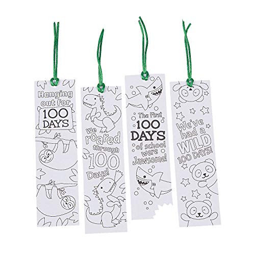 Fun Express 100Th Day Cyo Bookmark - 12 Pieces - Educational and Learning Activities for Kids Fun Express 100Th Day Cyo Bookmark - 12 Pieces - Educational and Learning Activities for Kids
