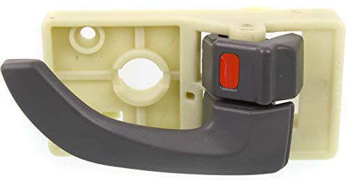 Interior Front Door Handle Compatible with HYUNDAI TUCSON 2005-2009 RH Brown Plastic --REAR-