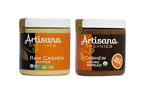 Artisana Organics Raw Cashew Butter  Plus Cashew Cacao Spread Multi-Pack
