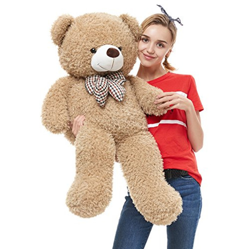 DOLDOA Big Teddy Bear Stuffed Animals Plush Toy for Girlfriend Children (39 inch, Tan) DOLDOA Big Teddy Bear Stuffed Animals Plush Toy for Girlfriend Children (39 inch, Tan)