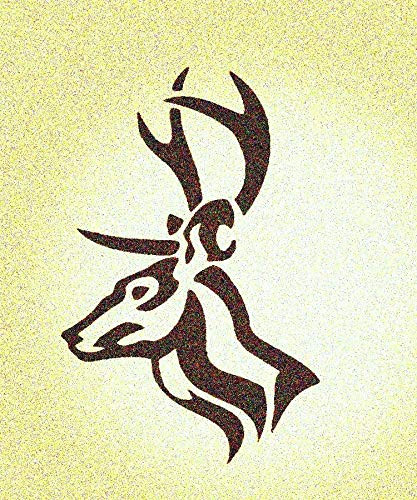 Deer Head Side View Stencil Mylar Rustic Chic Animal Stencils