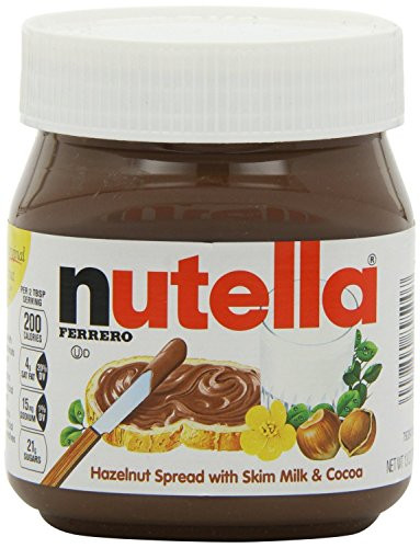 Nutella Hazelnut Spread 13 Ounce Plastic Jar -2 bottles-