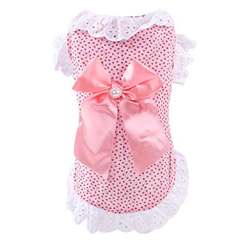 Moonite Dog ClothesDog Shirts Pet Shirts Dog T-Shirt Puppy Dog T Shirt Dog Vest Puppy Vest Pet Clothing Puppies Clothes for Small Dogs Doggie Tee Summer Apparel Female Dog Shirt Beach Wear