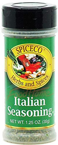 SpiceCo italian seasoning 1.25-ounce plastic shaker -pack of 1-