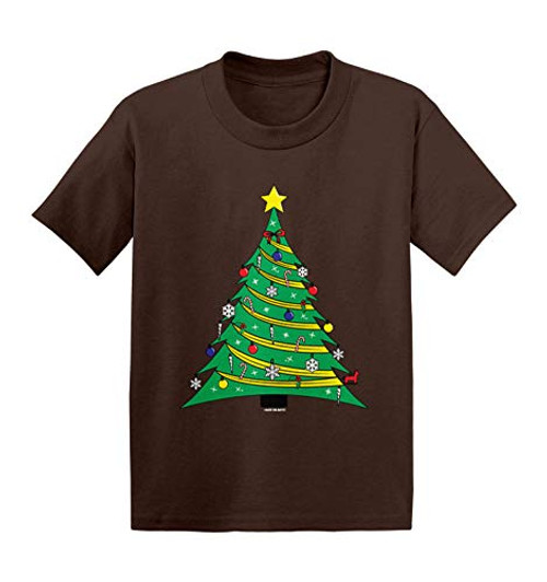 Haase Unlimited Christmas Tree with Ornaments - Gift Infant/Toddler Cotton Jersey T-Shirt -Brown 2T- Haase Unlimited Christmas Tree with Ornaments - Gift Infant/Toddler Cotton Jersey T-Shirt -Brown 2T-