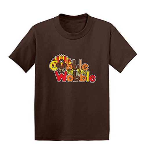 Haase Unlimited Gobble Til You Wobble - Turkey Day Fall Infant/Toddler Cotton Jersey T-Shirt -Brown 5T- Haase Unlimited Gobble Til You Wobble - Turkey Day Fall Infant/Toddler Cotton Jersey T-Shirt -Brown 5T-
