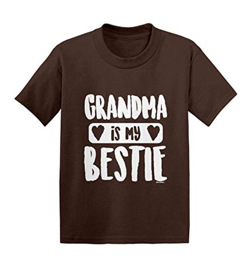 Grandma is My Bestie - Nana Mimi Infant/Toddler Cotton Jersey T-Shirt -Brown 18 Months- Grandma is My Bestie - Nana Mimi Infant/Toddler Cotton Jersey T-Shirt -Brown 18 Months-