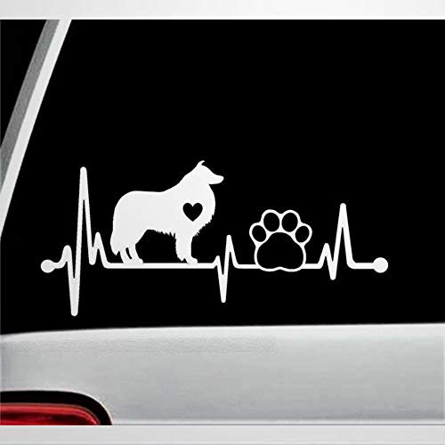 Collie Heartbeat Lifeline Dog Paw Decal Stickers Car Decal Window Decal Vinyl Decal Die Cut Decals Funny Laptop Stickers Bumper Stickers Present Collie Heartbeat Lifeline Dog Paw Decal Stickers Car Decal Window Decal Vinyl Decal Die Cut Decals Funny Laptop Stickers Bumper Stickers Present