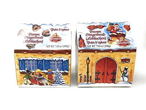 Wicklein Chocolate Lebkuchen Cookie Winterhaus -Set Of 2- Wicklein Chocolate Lebkuchen Cookie Winterhaus -Set Of 2-