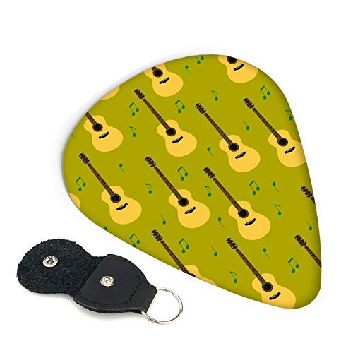 6 Pack Universal Plastic Guitar Picks For Acoustic Electric Guitar Green Guitars Music Jazz Plectrums For Guitar Bass Complete Gift Set For Guitarist