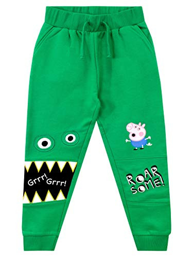 Peppa Pig Boys George Pig Sweatpants Size 4 Green
