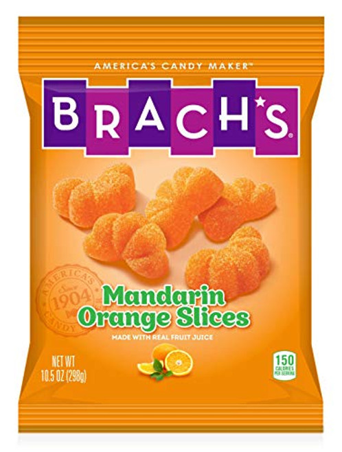 Brachs Mandarin Orange Slice Candy 10.5oz -Pack of 4-
