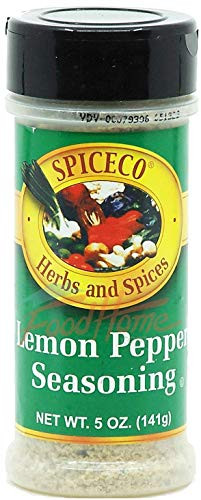 SpiceCo lemon pepper seasoning 5-ounce plastic shaker -pack of 1-