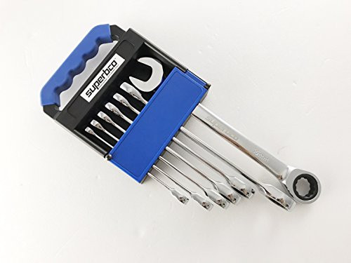 Superbco 7 Piece Combination Ratcheting Wrench Set Metric