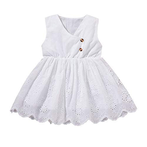Gallity Infant Baby Girl Summer Dress Kid Girl Solid Princess Dress Button V-Neck Sleeveless Dress Little Girl Birthday Party Dress A-Line Dress Toddler Girl Bubble Dress Outfits Gallity Infant Baby Girl Summer Dress Kid Girl Solid Princess Dress Button V-Neck Sleeveless Dress Little Girl Birthday Party Dress A-Line Dress Toddler Girl Bubble Dress Outfits