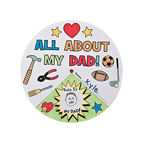 Color Your Own What I Love About My Dad Wheel - Crafts for Kids and Fun Home Activities