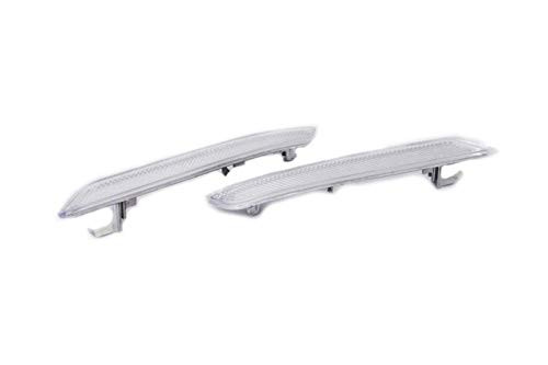Clear/Amber Lens Front Bumper Side Reflector For BMW X5M E70 X6 E71 E72 -Clear Lens-