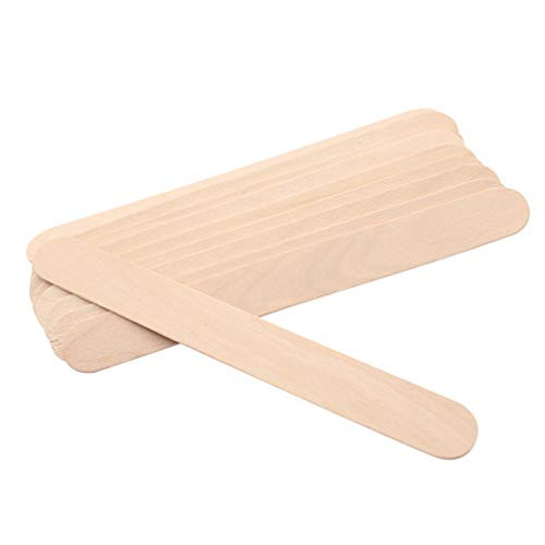 Beaupretty 100Pcs Wax Spatulas Disposable Wooden Wax Applicator Tongue Depressor Craft Popsicle Sticks for Ice Cream Hair Eyebrow Removal Beaupretty 100Pcs Wax Spatulas Disposable Wooden Wax Applicator Tongue Depressor Craft Popsicle Sticks for Ice Cream Hair Eyebrow Removal