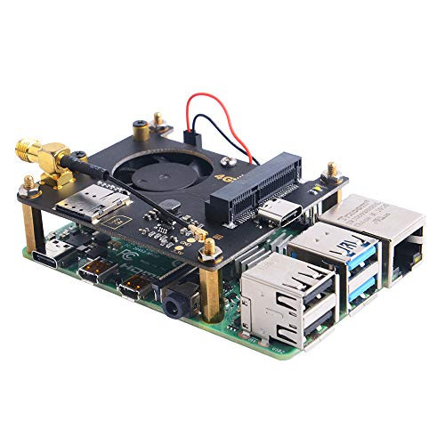 GeeekPi RPi 4G / 3G Hat for Raspberry Pi Zero/Zero W/Zero WH/2B/3B/3B Plus/4BJetson NanoSupports SMS MMS Mail TCP UDP DTMF HTTP FTP