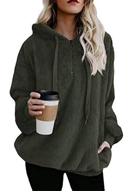 onlypuff Military Green Hoodie Sweatshirts Women Sherpa Sweaters Pullover Tunic L onlypuff Military Green Hoodie Sweatshirts Women Sherpa Sweaters Pullover Tunic L