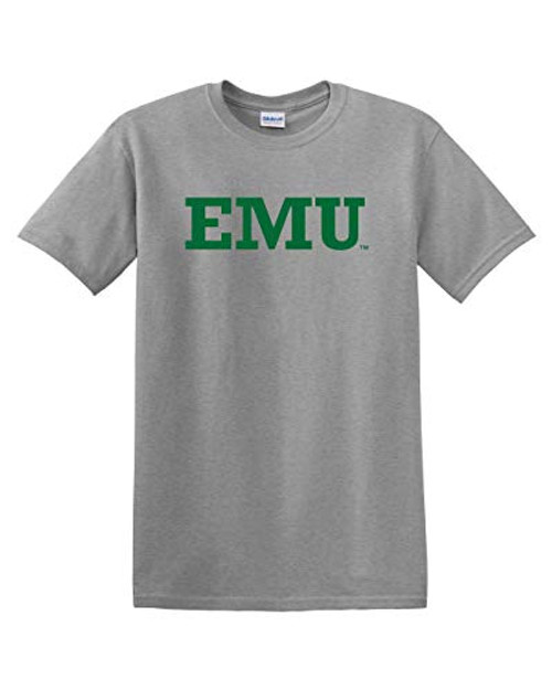 CreateMyTee - Eastern Michigan EMU T-Shirt - Eastern Michigan Eagles Mens/Womens T-Shirt -Sport Grey 3X-Large-