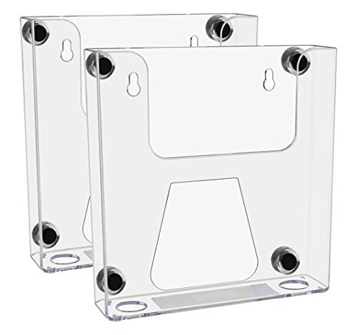 Marketing Holders 6 1/2 inchW Brochure Holder Metal Locker Mount Value Pack of 2 with 4 Magnets Pamphlet Cubicle Display Catalog Bifold Booklet Maps Literature Printed Material Menu