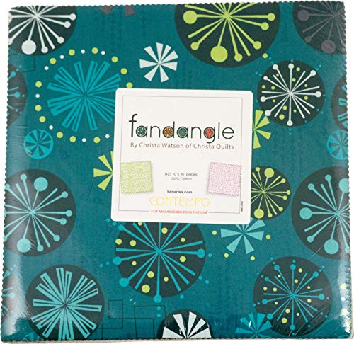 Christa Watson Fandangle 10X10 Pack 42 10-inch Squares Layer Cake Benartex Contempo