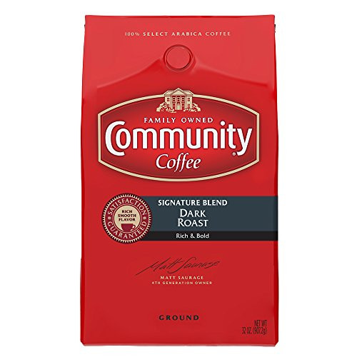 Community Coffee Premium Ground Coffee, Signature Blend, Dark Roast, 32 oz, (Pack of 2) Community Coffee Premium Ground Coffee, Signature Blend, Dark Roast, 32 oz, (Pack of 2)