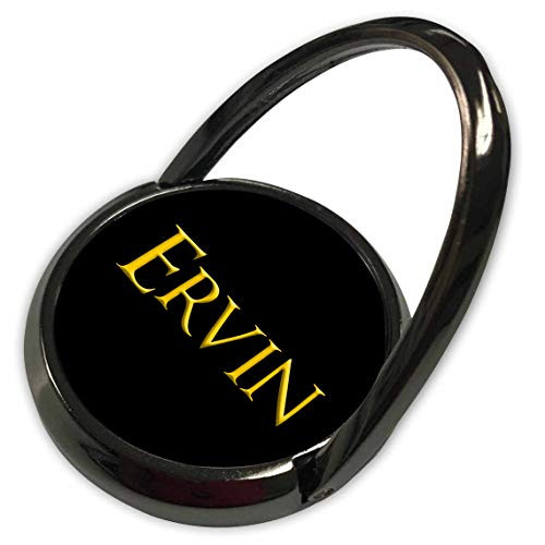3dRose Ervin Attractive Male Name in The USA. Yellow on Black Talisman - Phone Rings -phr_341162_1-