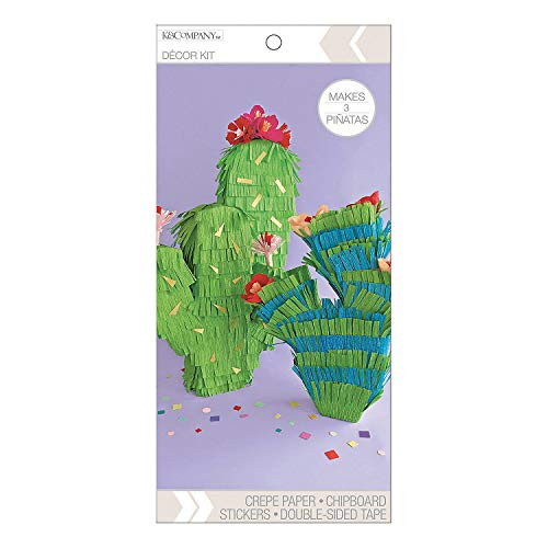 American Crafts - Do It Yourself Cactus Mini Pinatas Kit - Crafts for Kids and Fun Home Activities