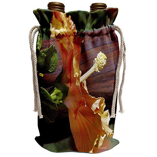3dRose Jackie Popp Nature N Wildlife flowers - yellow hybiscus - Wine Bag -wbg_22244_1-