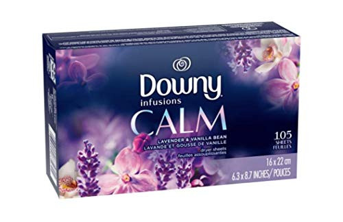 Downy Infusions Fabric Softener Lavender Serenity 105 Little Sheets -Pack of 2-