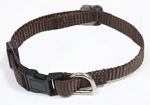 CROCI Adjustable Nylon Collar 16 mm Brown