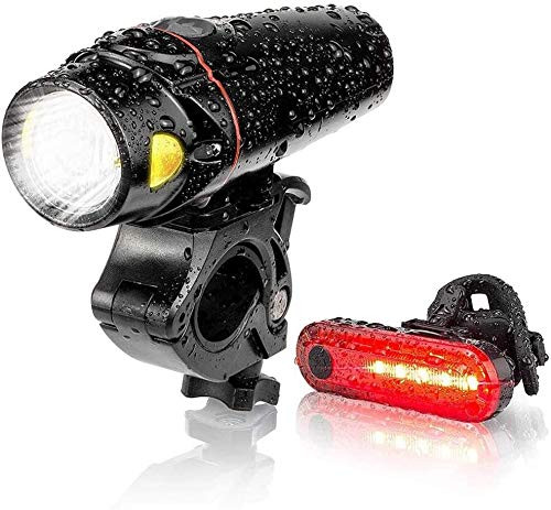Furren Bicycle Light?Bike Lights Set Bicycle Front Head Lamp Cycling Lights Sets Headlight Tail Light LED Front Rear Light Warning Sensing Light USB Rechargeable