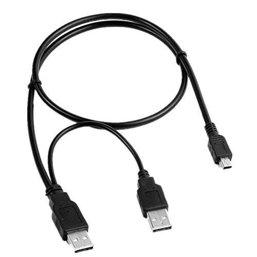 USB Y Charger Data Sync Cable Cord Lead For Maxtor 2.5 inch Portable Hard Drive Disk