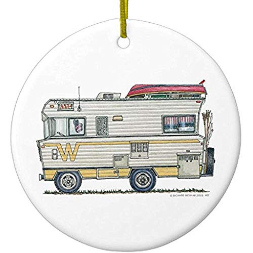 Cheyan Winnebago Camper Rv Apparel Ceramic Ornament Circle