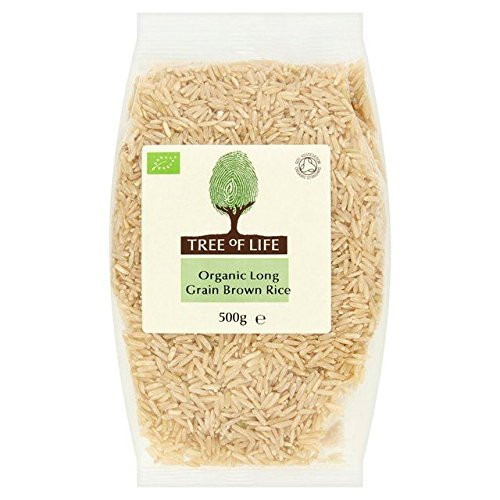 Tree of Life Organic Long Grain Brown Rice - 500g -1.1 lbs-
