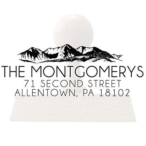 Custom Return Address Stamp - Calligraphy Stamp - Personalized - Self-Inking Return Address Stamper - Wedding Stamp - -5 Ink Colors to Choose Brown- Custom Return Address Stamp - Calligraphy Stamp - Personalized - Self-Inking Return Address Stamper - Wedding Stamp - -5 Ink Colors to Choose Brown-