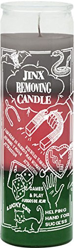 Indio Products Jinx Removing Gray/Pink/Green Candle - Silkscreen 3 Color 7 Day