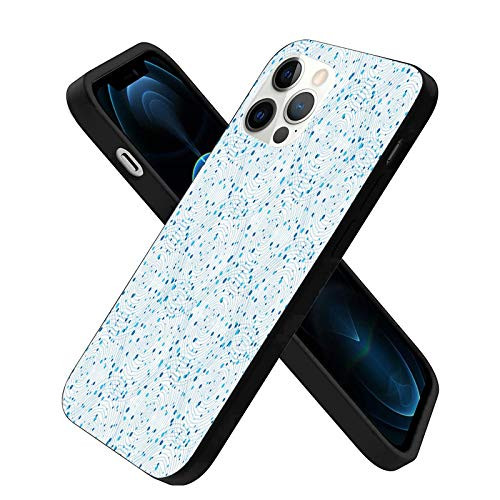 Compatible with iPhone 12 Series CaseOverlapping Circles Intersecting with Little Rounds Spots Ellipses for iPhone 12 6.1inch -2020-
