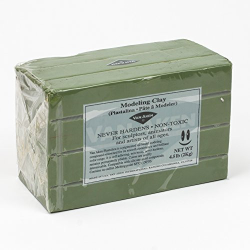 Van Aaken Modeling Clay 4.5Lb Gray-Green